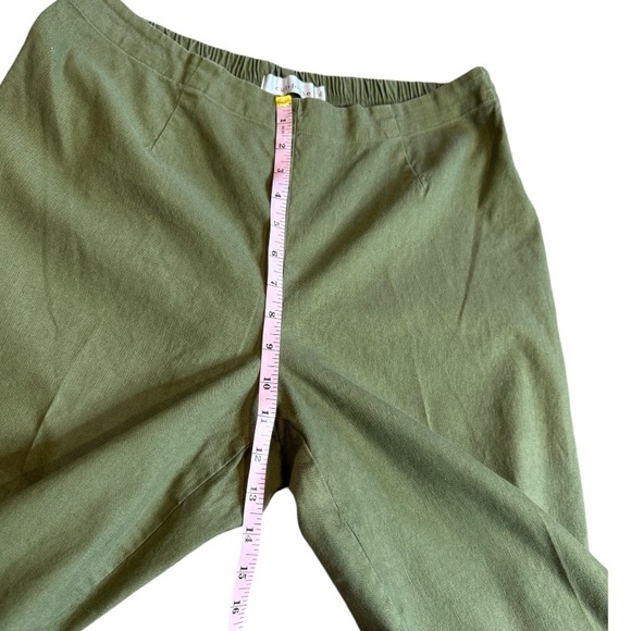Cut Loose Linen Blend Pull-On Cropped Pants size XL - Picture 7 of 8
